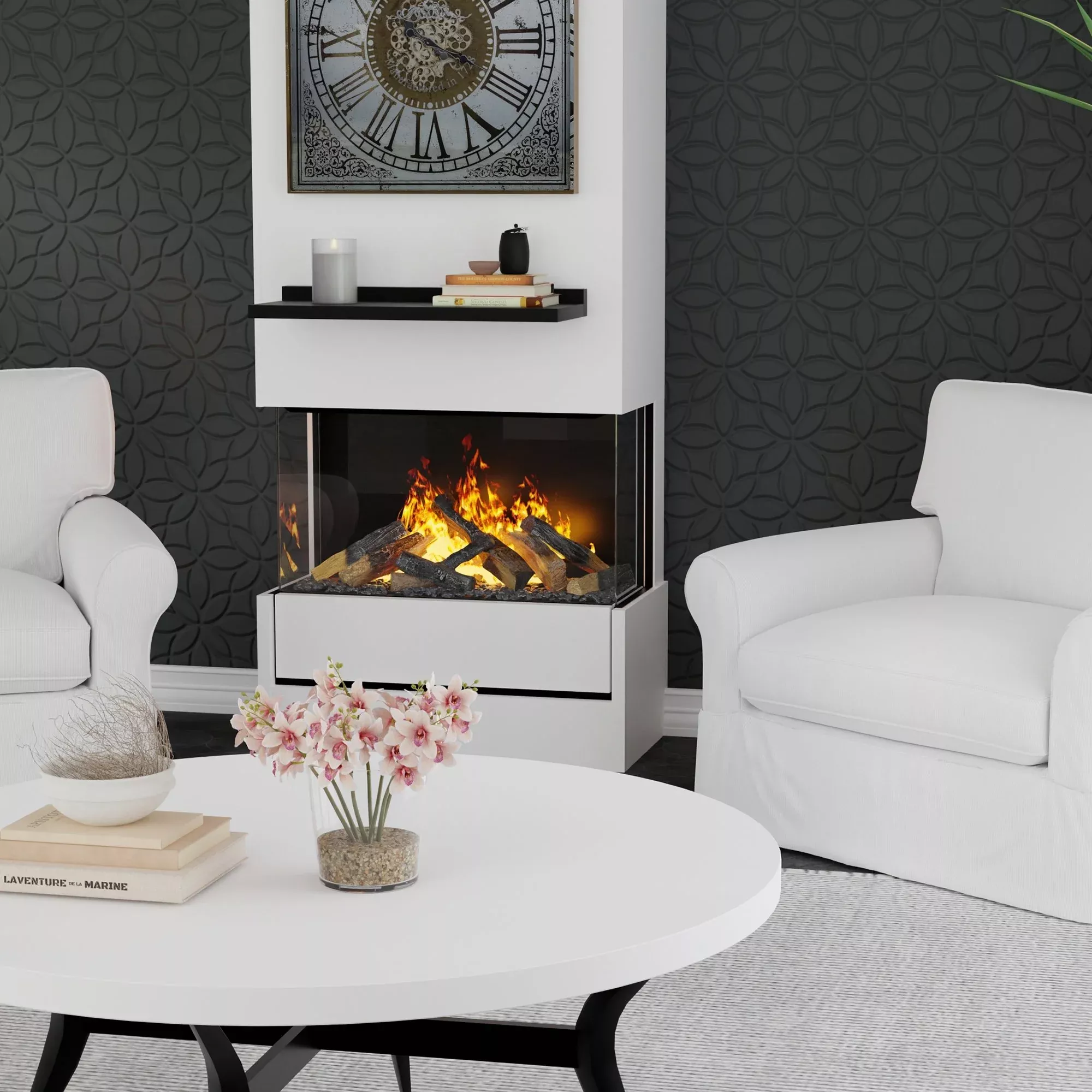 Dimplex 3STEP Optimyst Aura 30in Vapor Fireplace