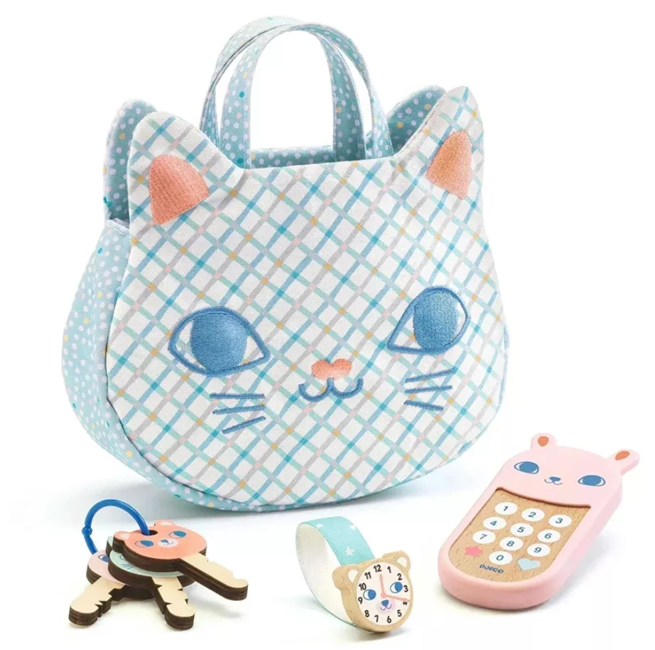 Djeco Kitten's Handbag Play Set – 7 Piece Set