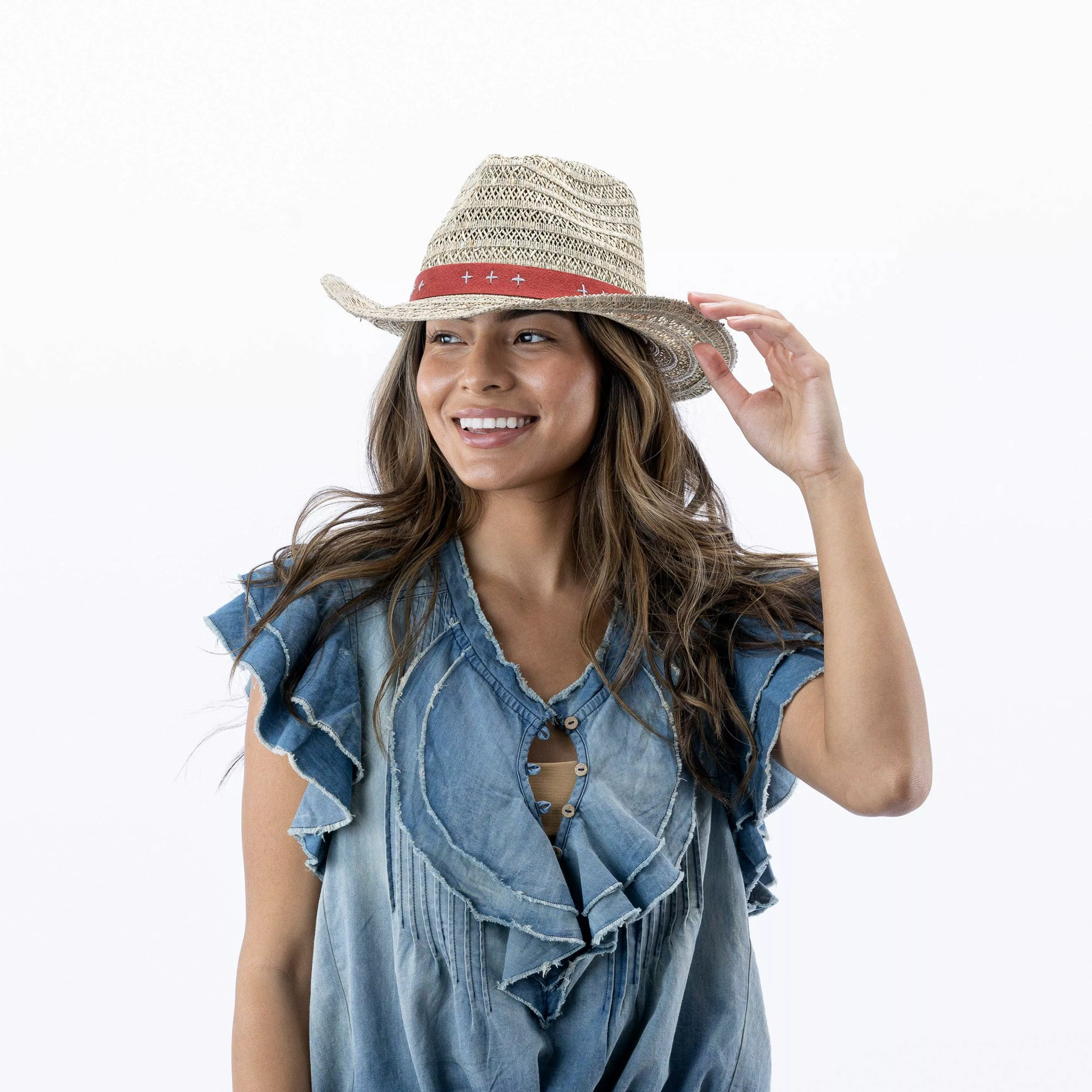 Dune Sun Hat in Garnet
