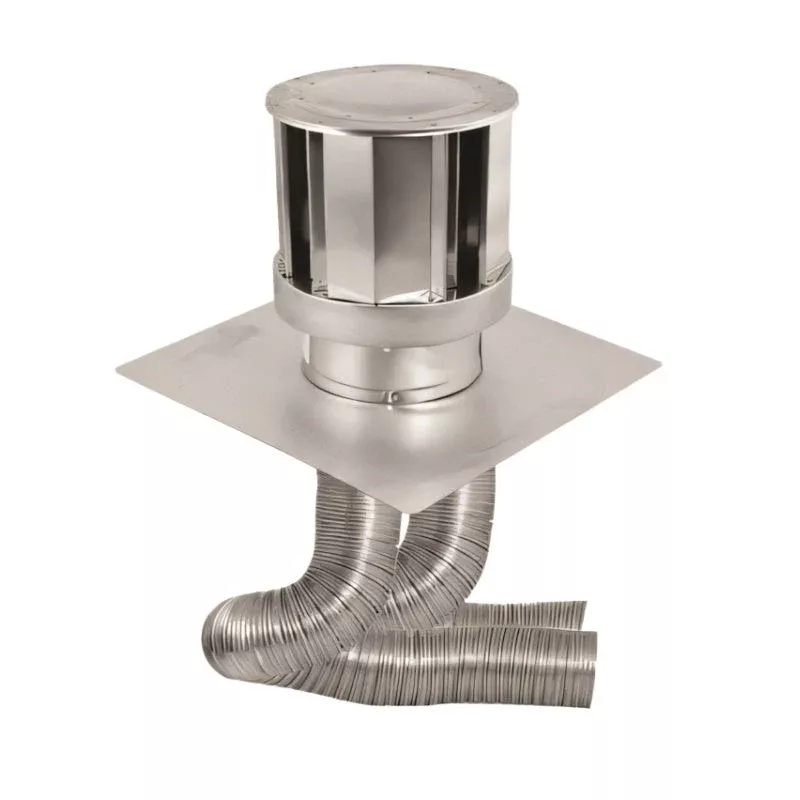 Duravent 4" x 6-5/8" DirectVent Pro 25' Co-Linear Kit w/Flex| 46DVA-CL33-25
