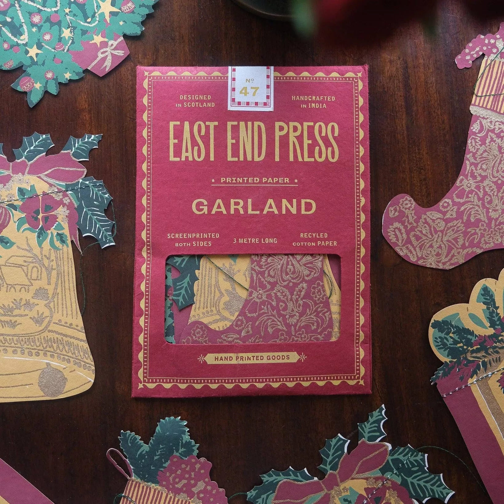 East End Press Christmas Sewn Garland