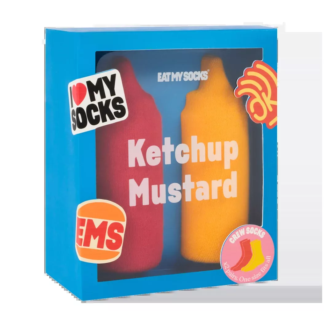 Eat My Socks – Ketchup Mustard (2 pairs of Socks)