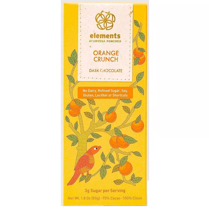 Elements Truffles Chocolate Bar – 1.8 oz. – Orange Crunch **
