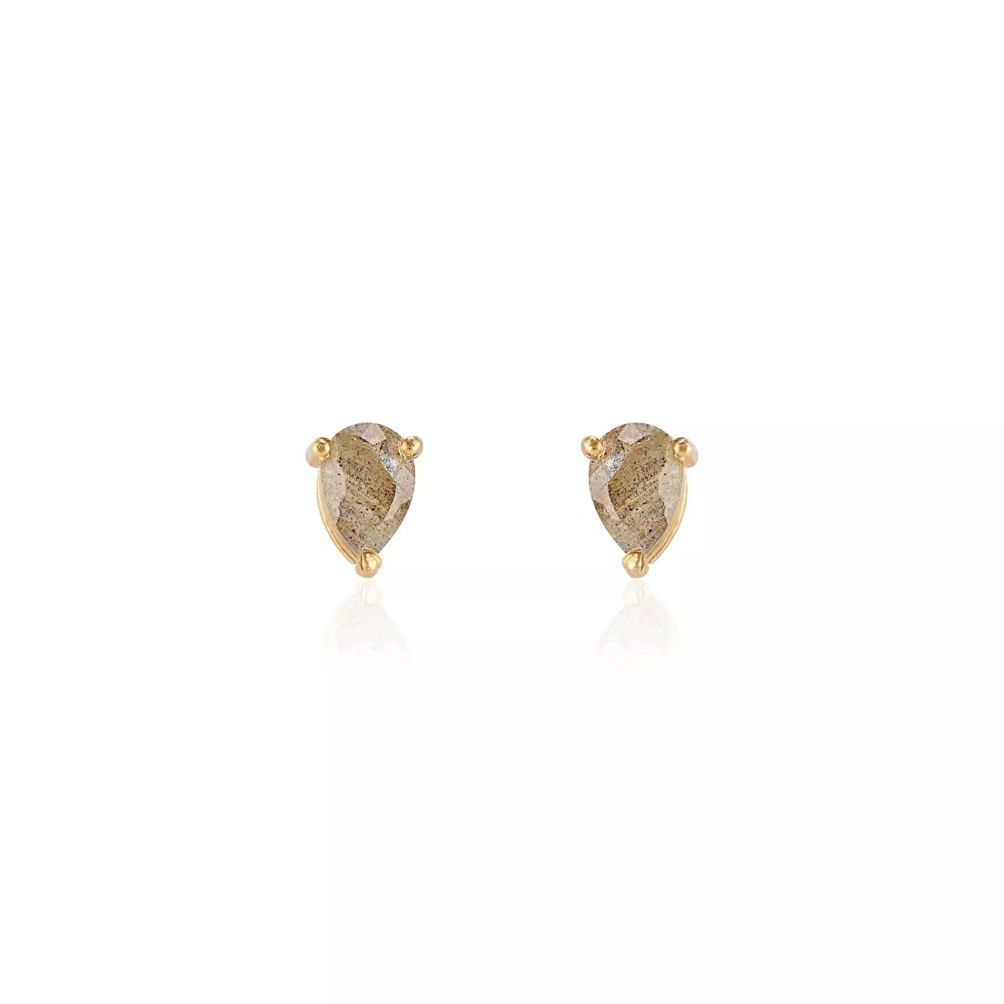 Elli Parr Deco Mini Studs in Labradorite