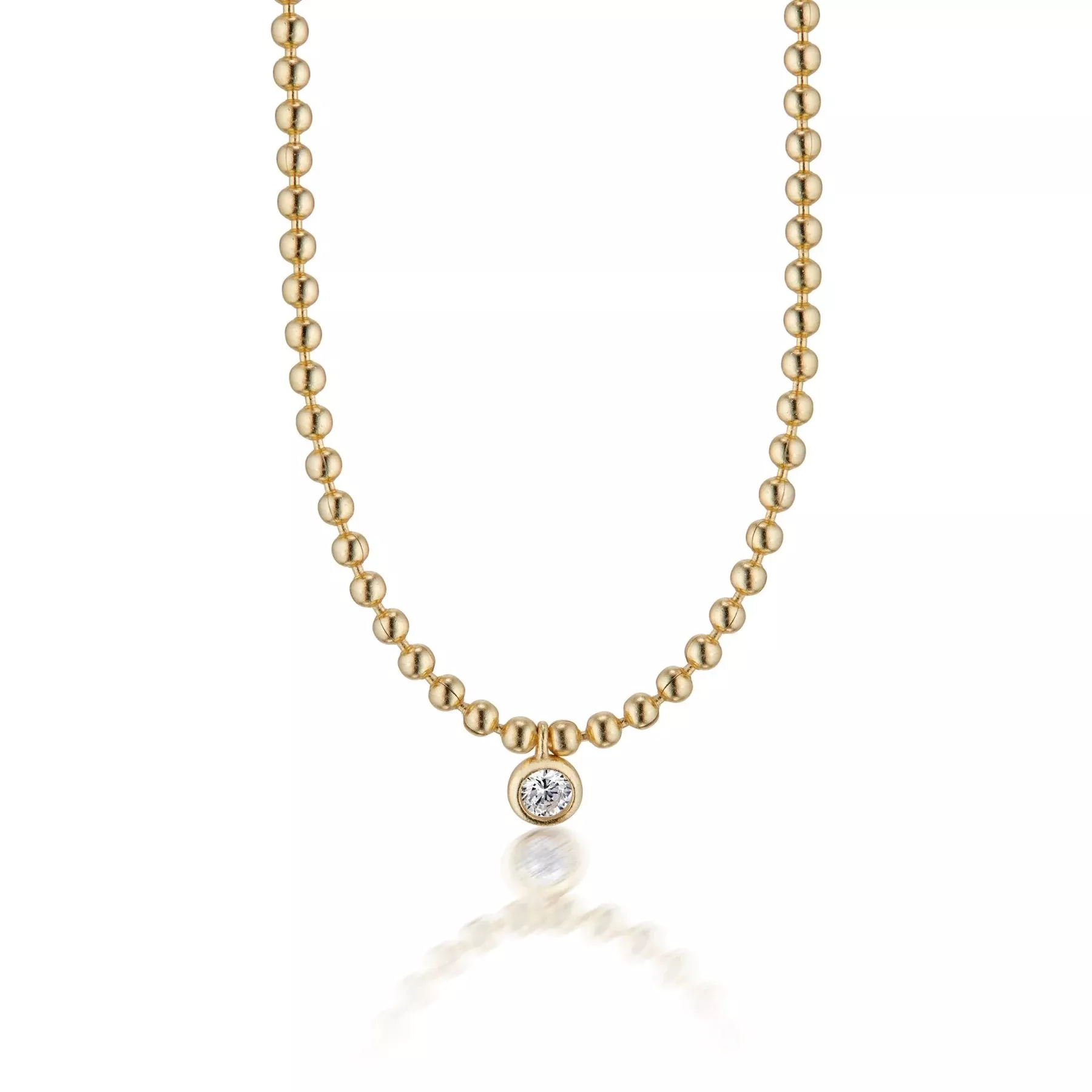 Elli Parr Juliette Gold Ball Necklace
