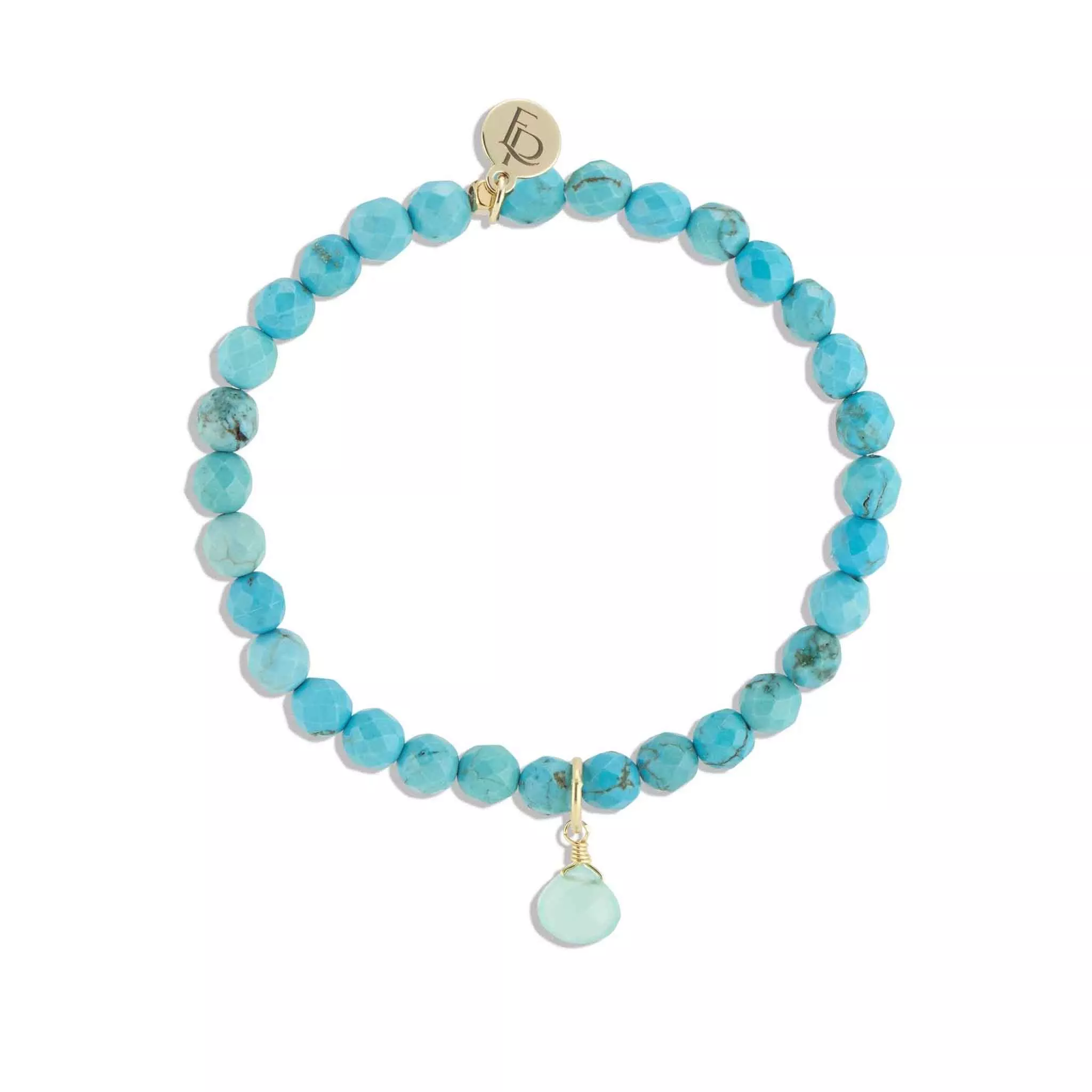 Elli Parr Royal Gemstone Beaded Bracelet in Turquoise