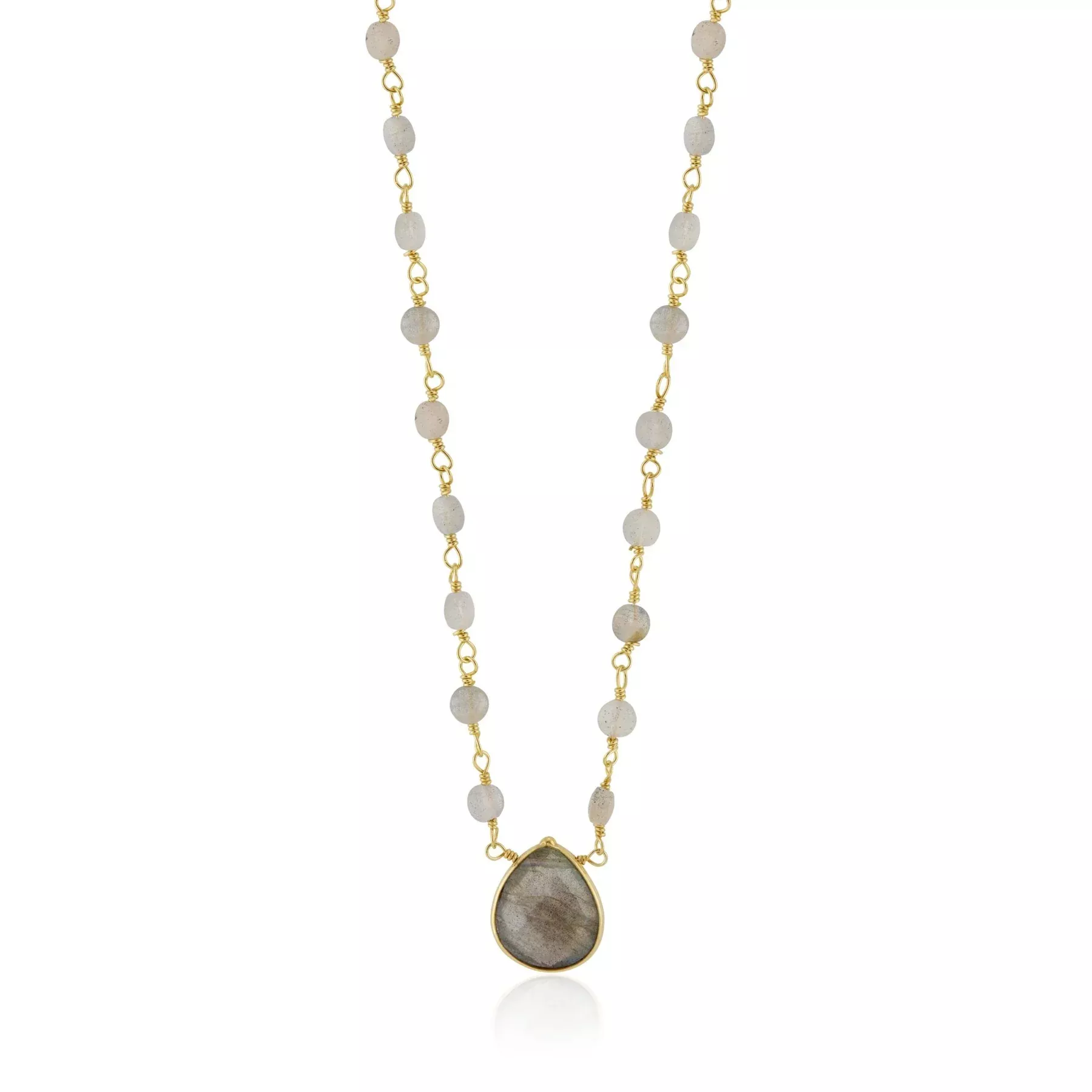 Elli Parr Simmons Beaded Labradorite Necklace