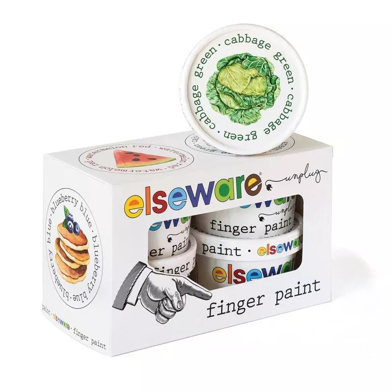 Elseware Unplug Finger Paint - Long Lasting |Shelf Stable | Non-Toxic – Set of 4