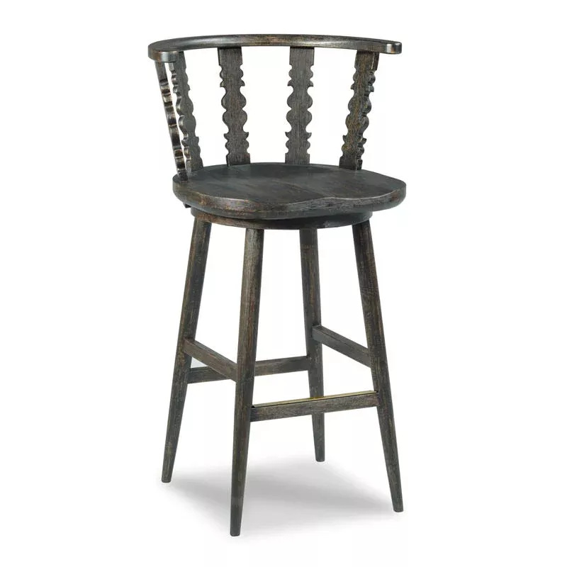 Fable Counter Stool in Worn Black Finish