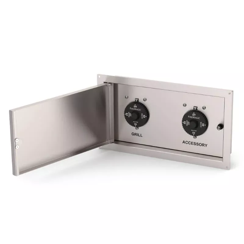 Fire Magic 1 Hour Stainless Steel Double Timer Box - 5521-12T