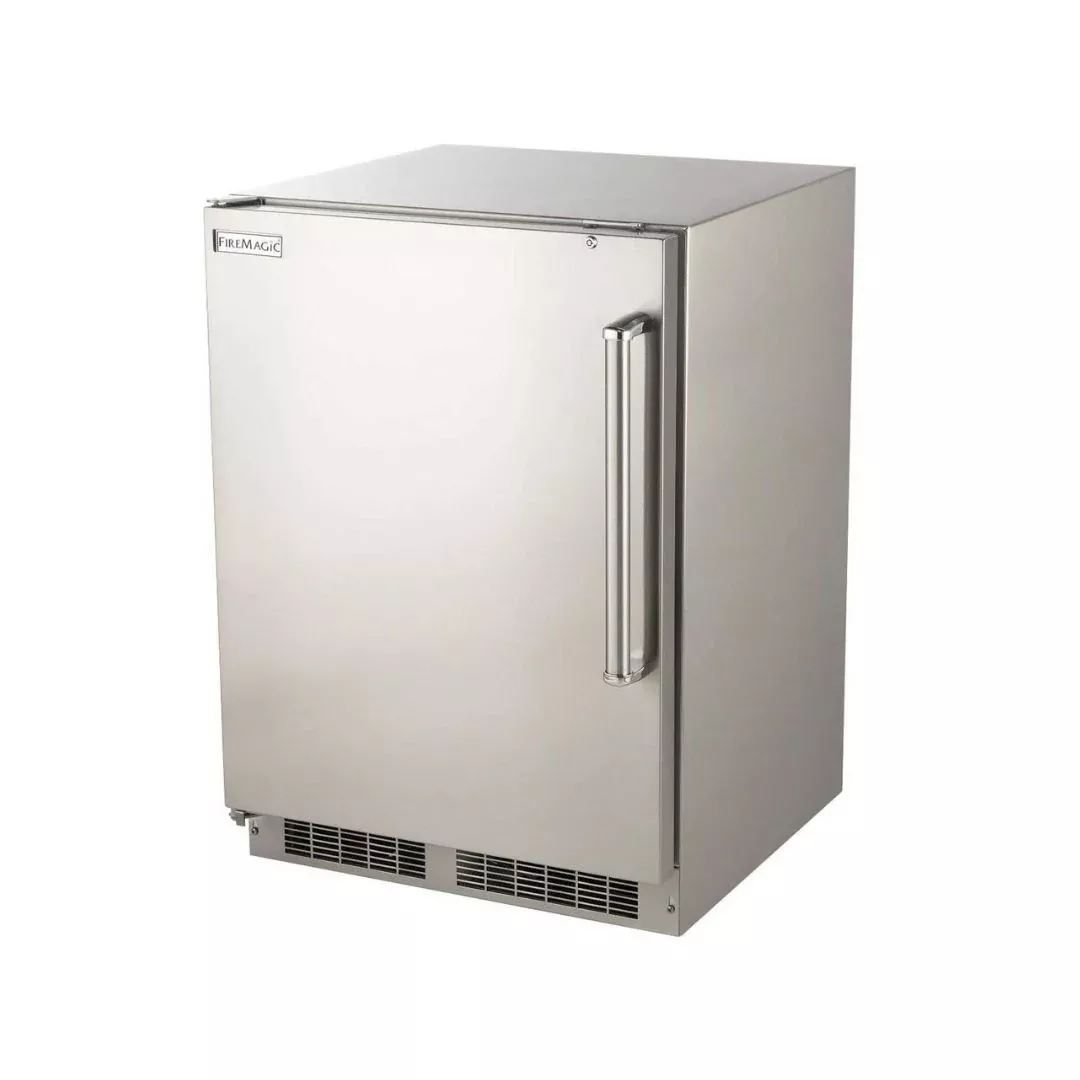 Fire Magic 24-Inch 5.1 Cu. Ft. Left Hinge Outdoor Rated Compact Refrigerator