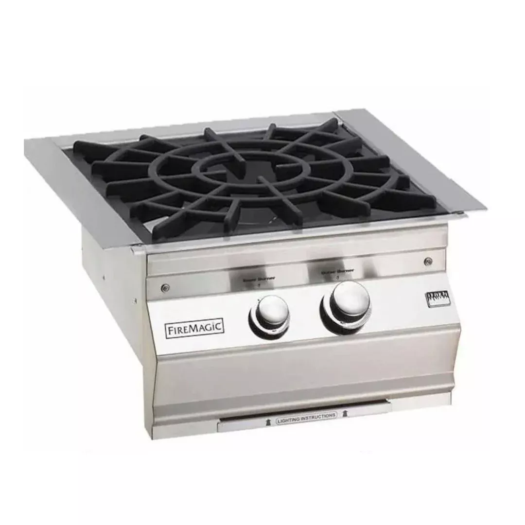 Fire Magic Aurora Built-In Gas Power Burner With Porcelain Cast Grid