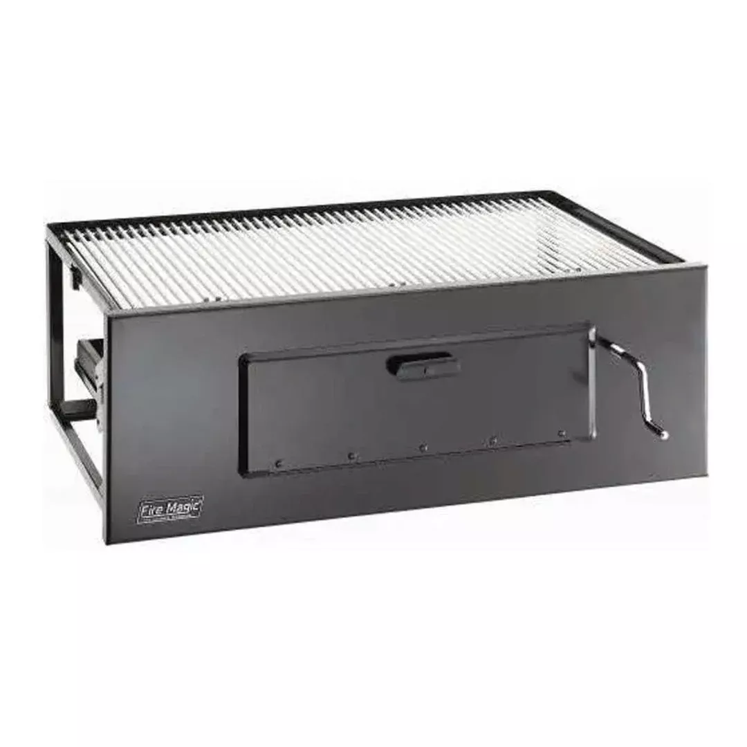 Fire Magic Lift-A-Fire Built-In Charcoal Grill - Large