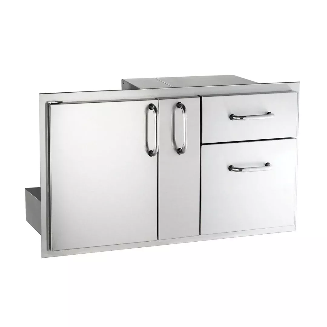 Fire Magic Select 36-Inch Access Door With Platter Storage And Double Drawer