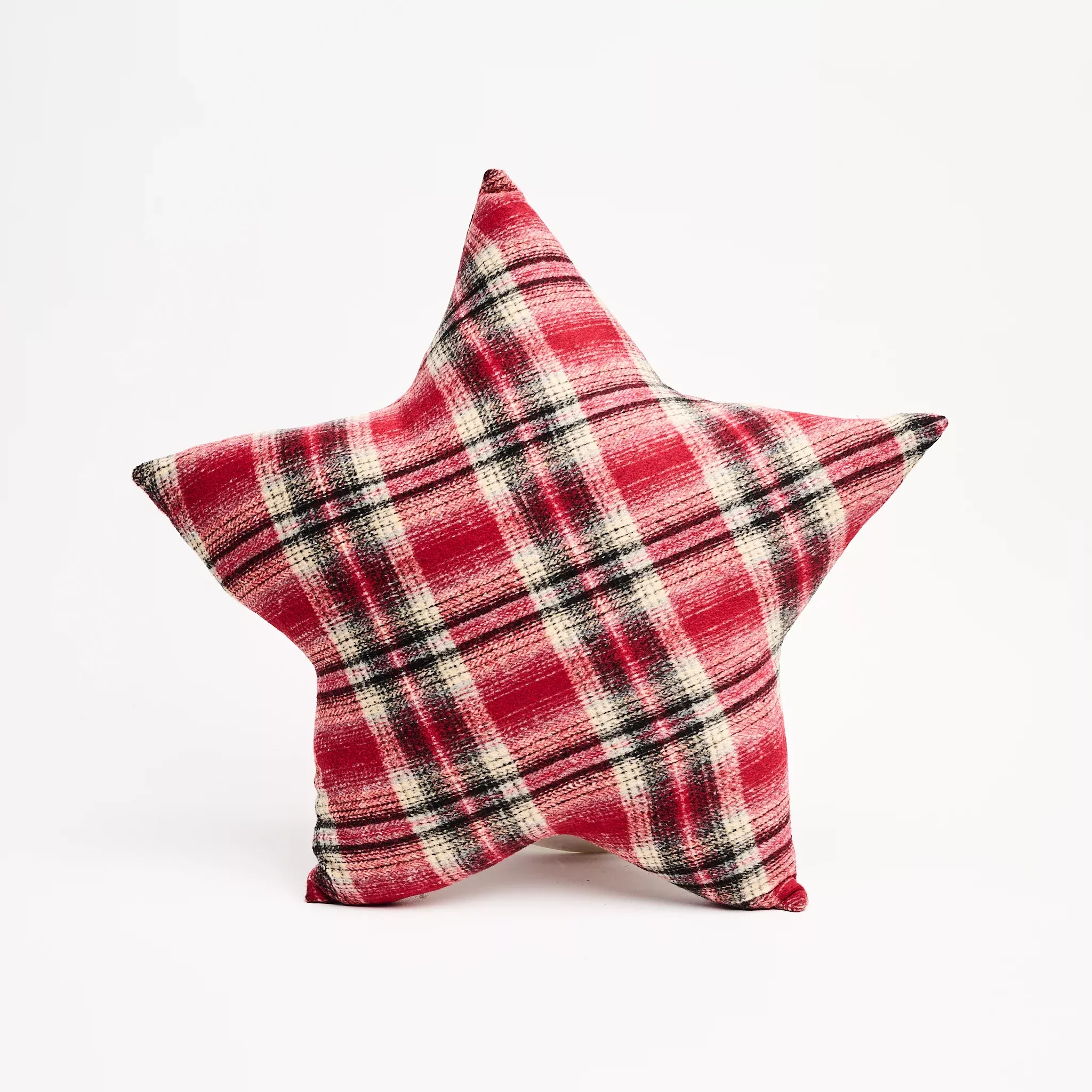 Flannel Star Throw Pillow