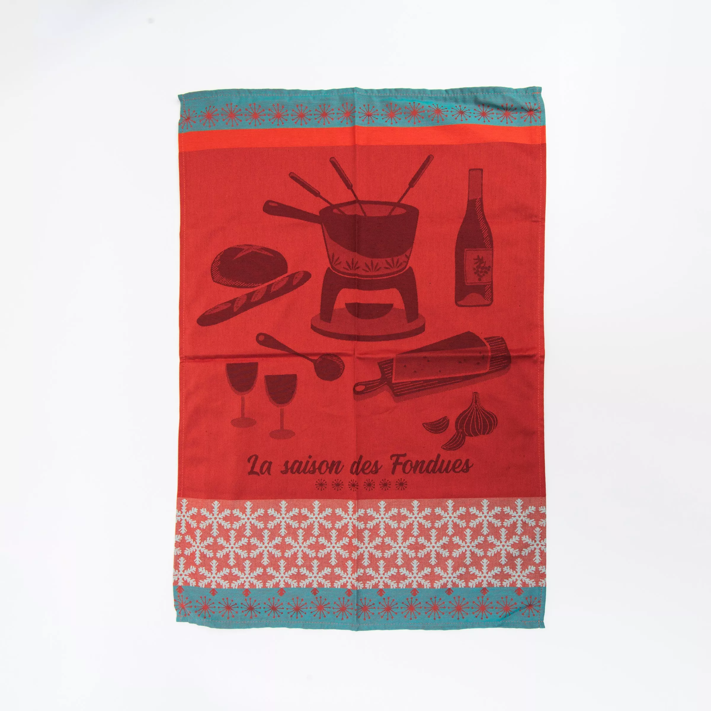 The Fondue Season Jacquard Tea Towel