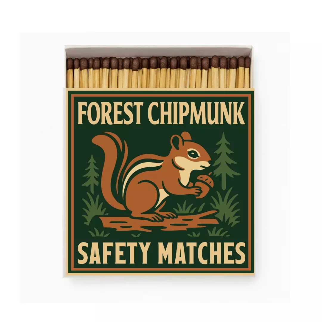 Forest Chipmunk Safety Matches
