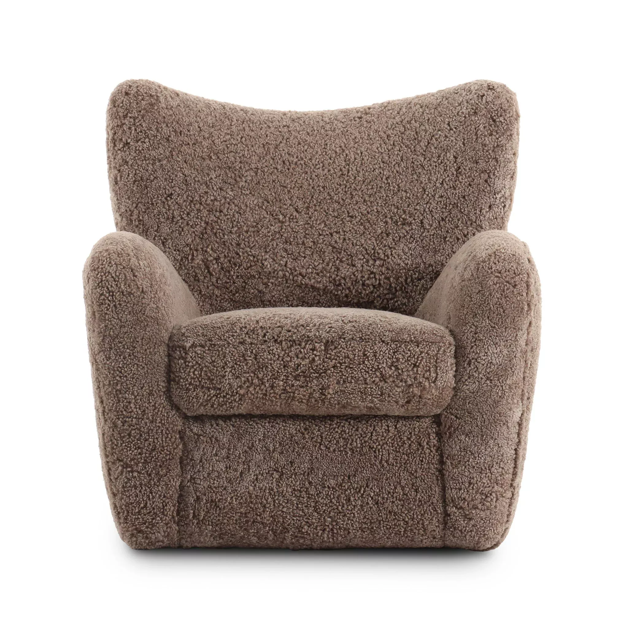Four Hands Amelie Chair in Taupe Shearling