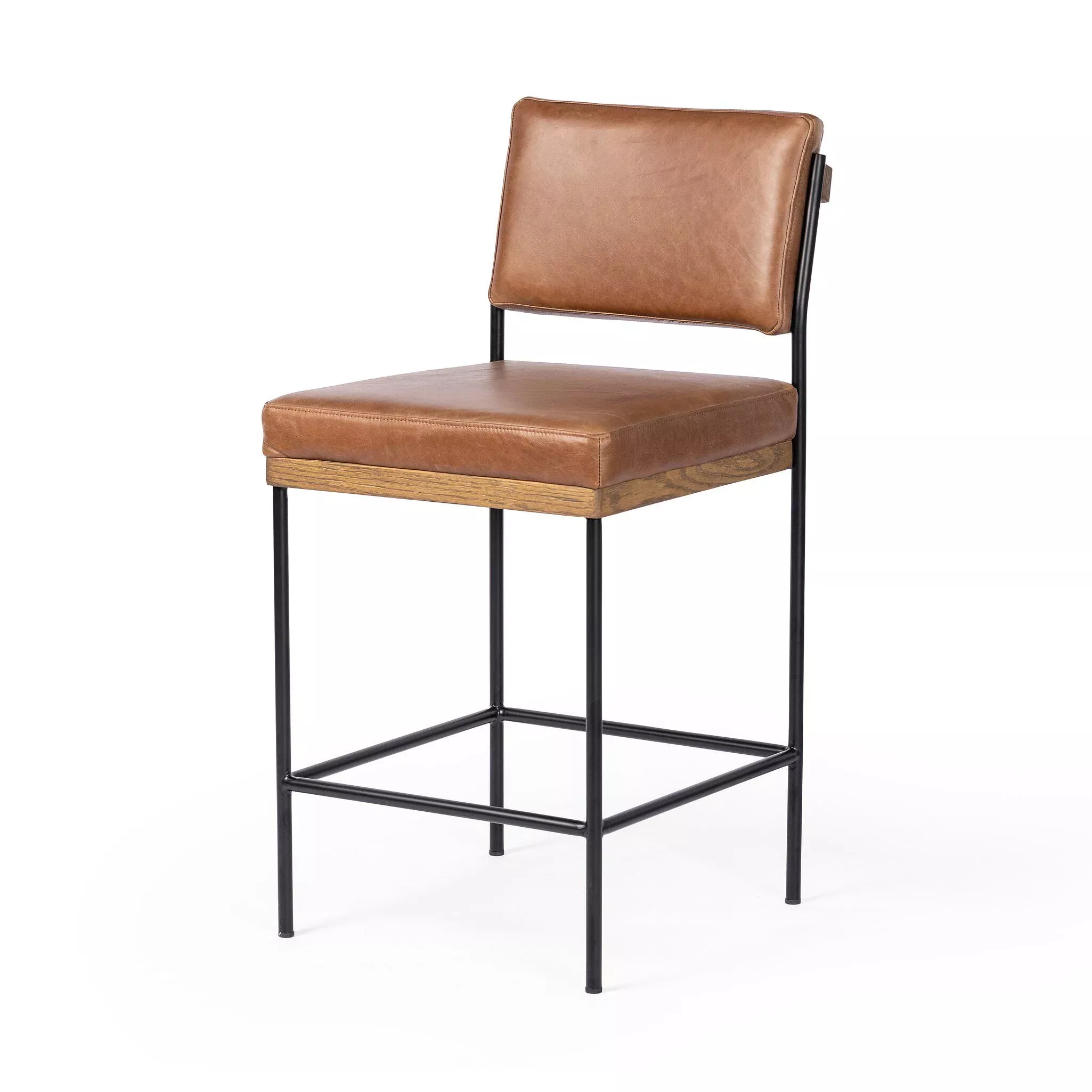 Four Hands Benton Counter Stool in Sonoma Chestnut