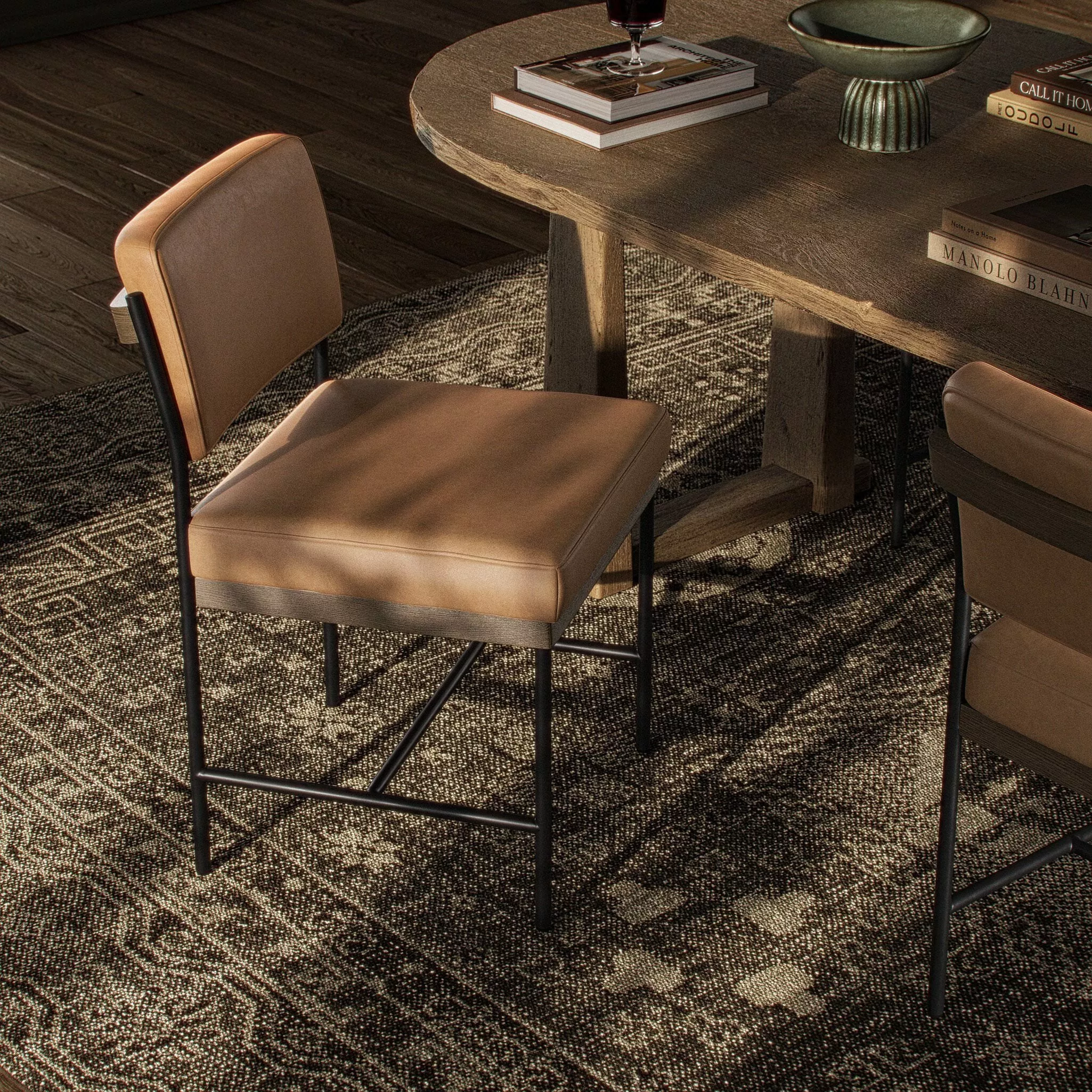 Four Hands Benton Dining Chair in Maestro Camel