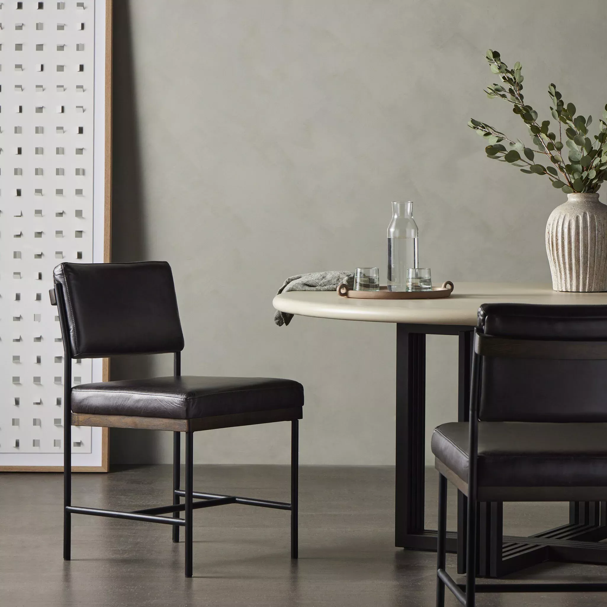 Four Hands Benton Dining Chair in Sonoma Black