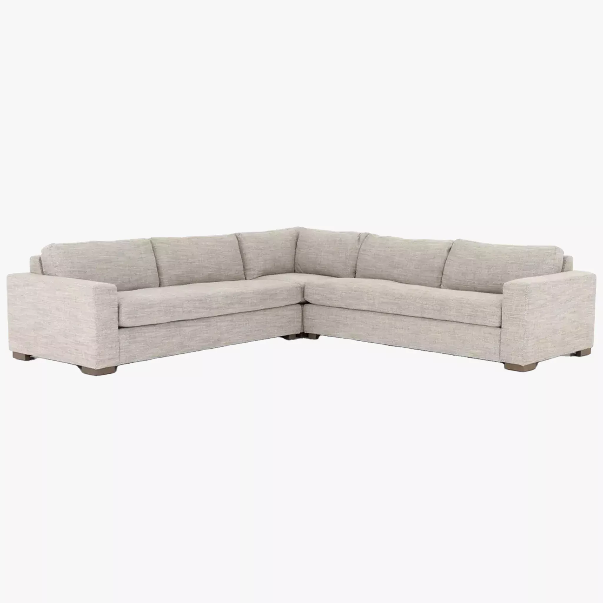 Four Hands Boone Small 3-Piece Sectional in Thames Coal