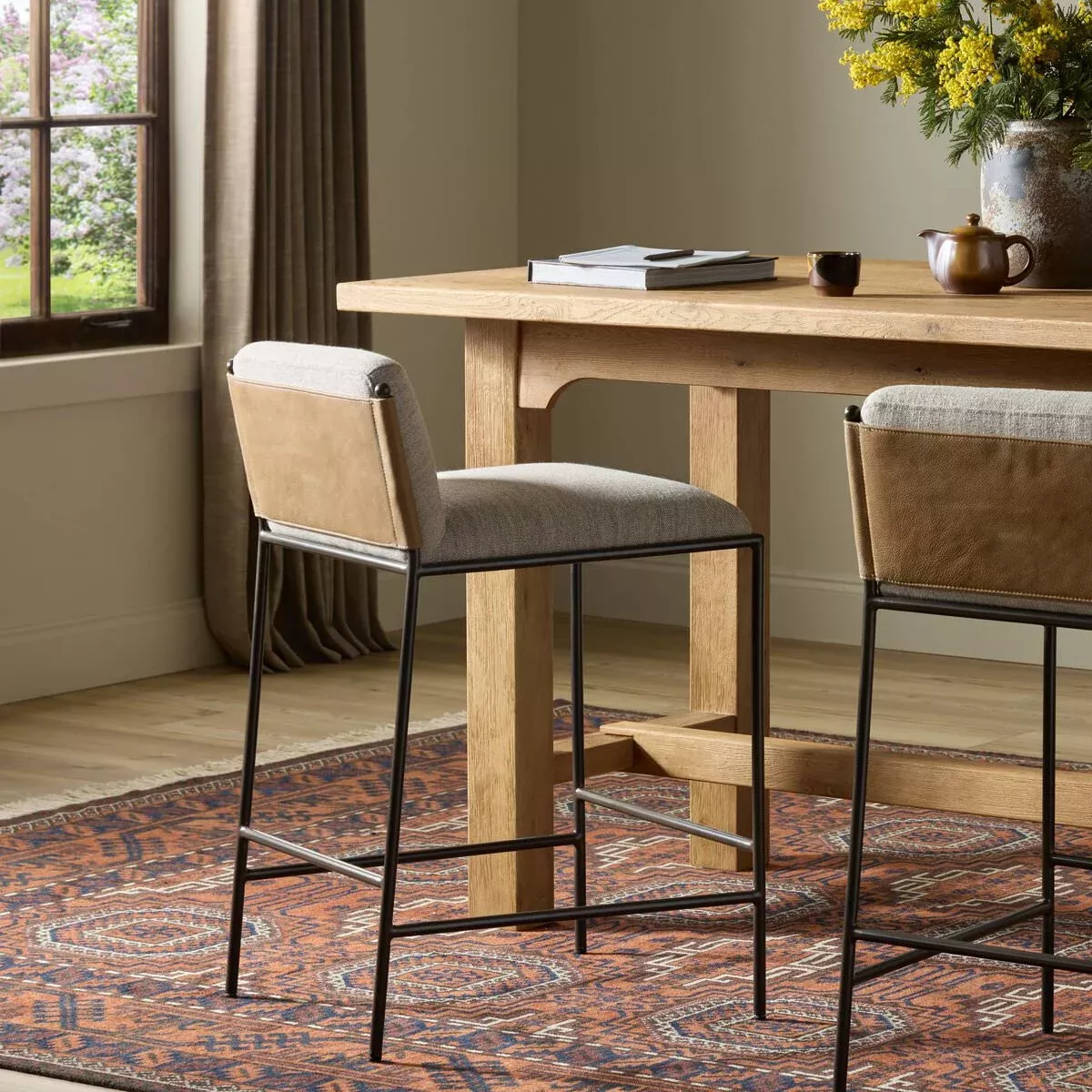 Four Hands Elba Counter Stool in Alcala Wheat