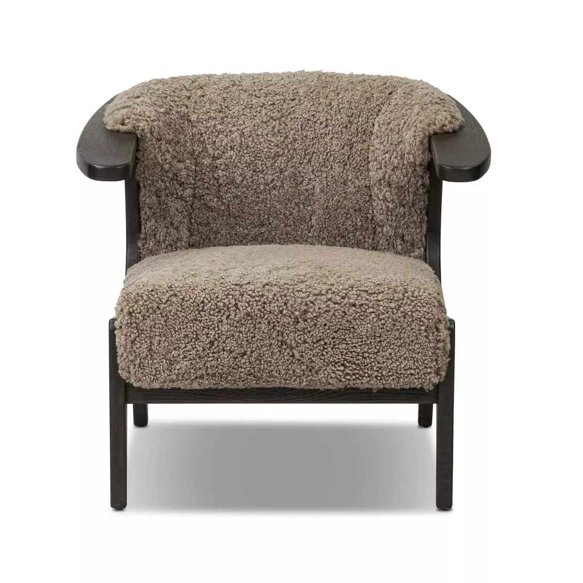 Four Hands Fabian Chair in Taupe Shearling