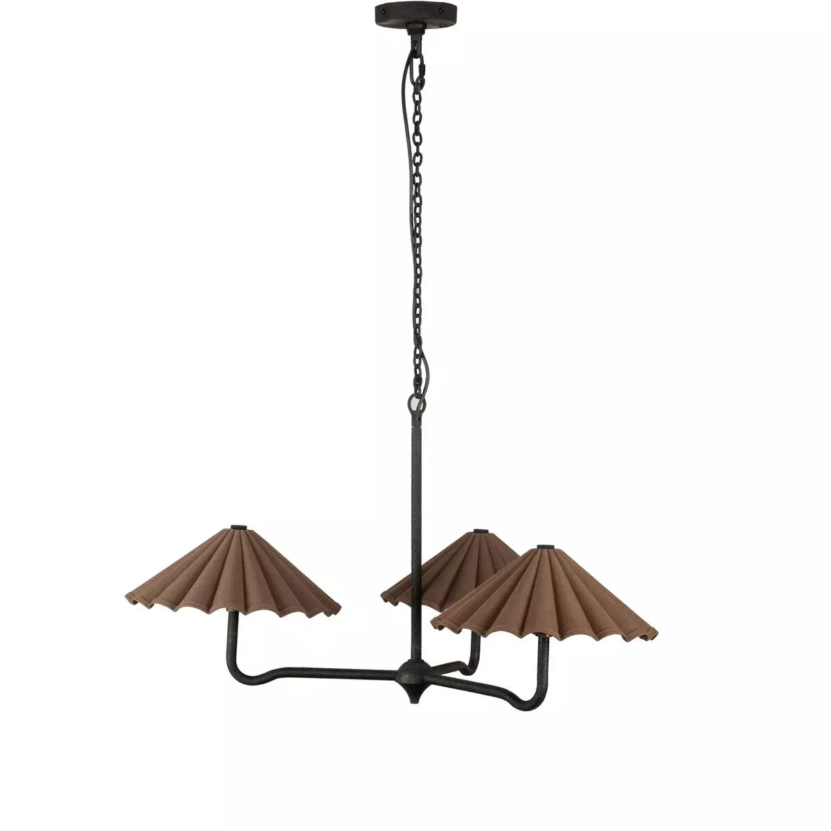 Four Hands Fiorella Chandelier in Black Wrought Iron