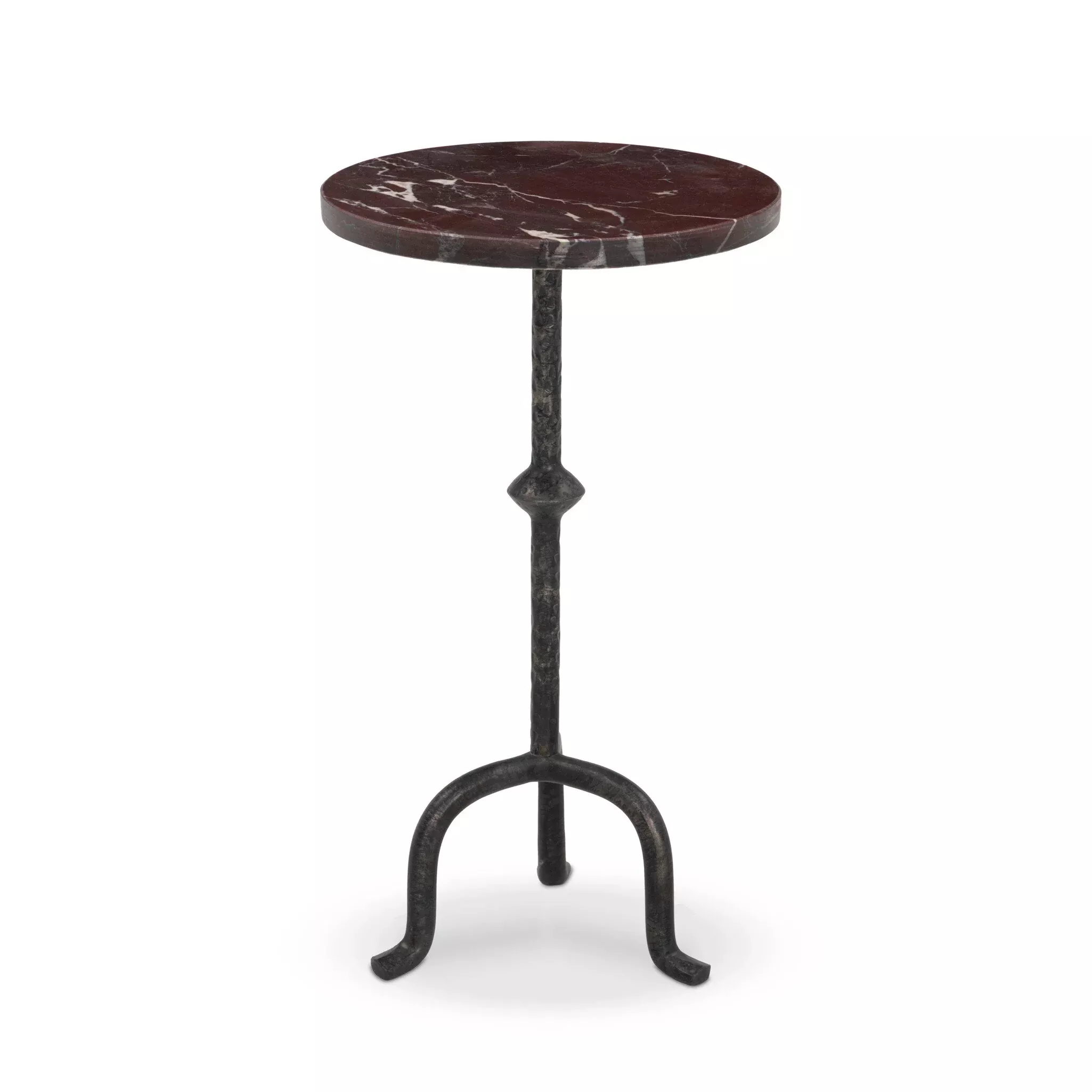 Four Hands Jocelyn End Table in Cordovan Marble