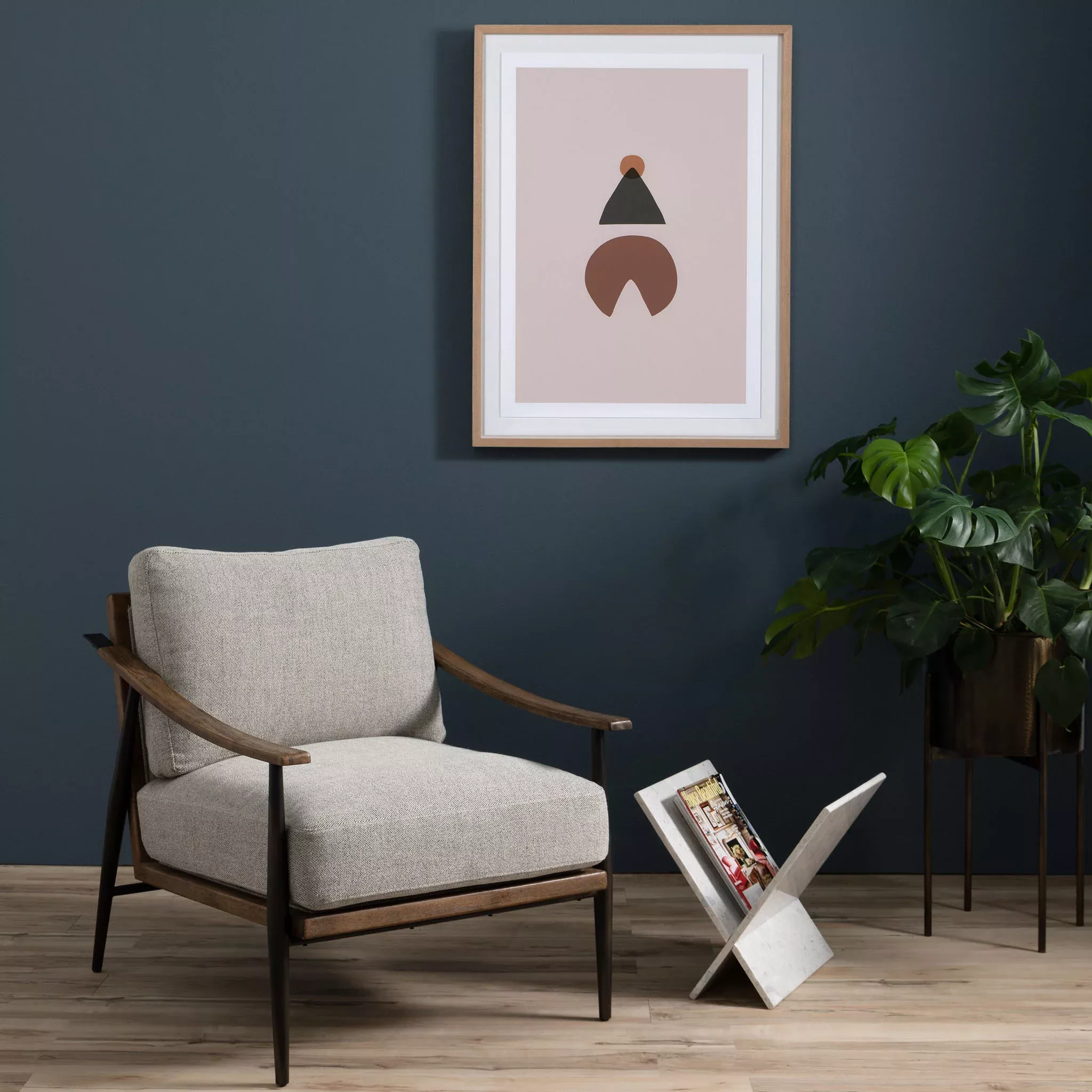 Four Hands Kennedy Chair In Gabardine Grey
