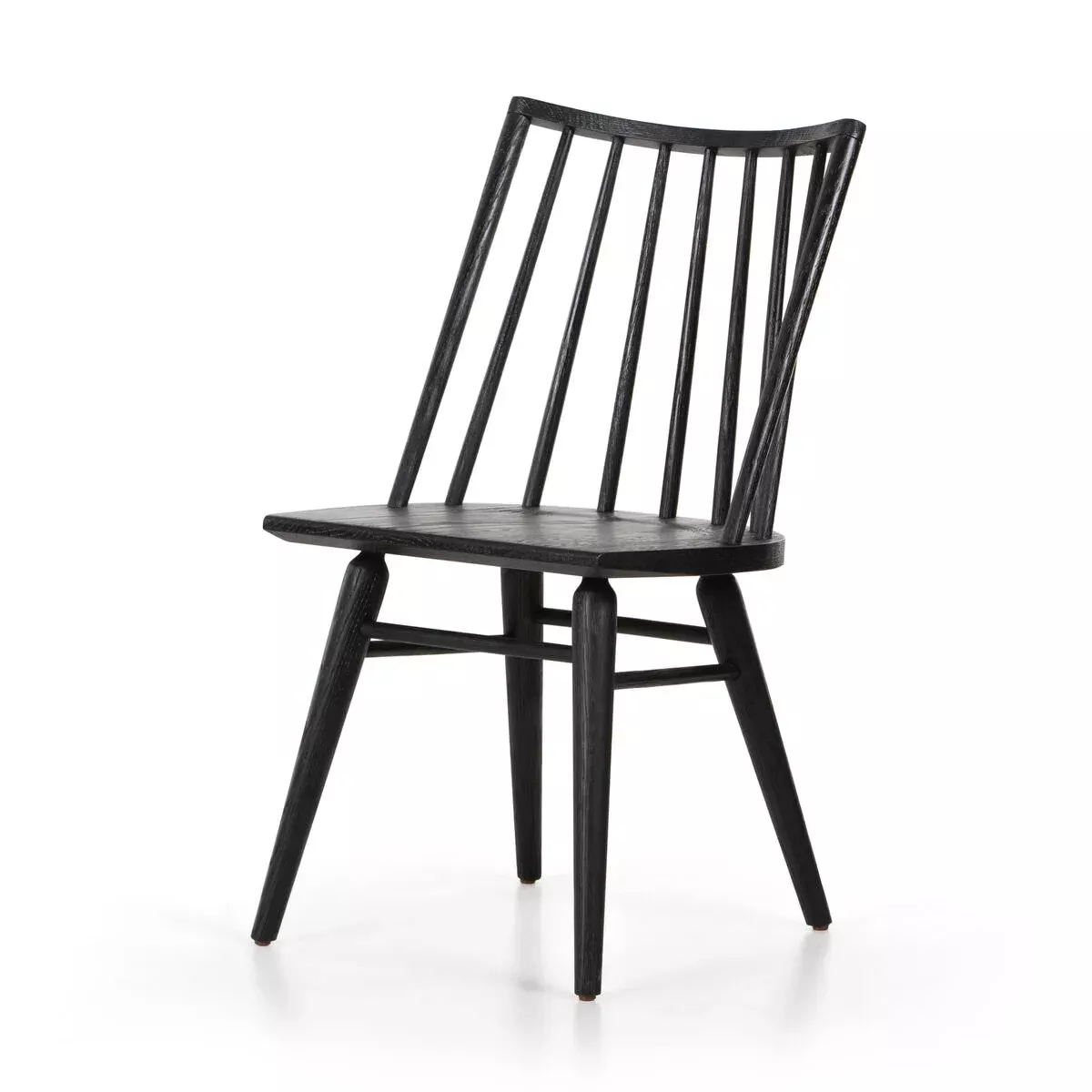 Four Hands Lewis Windsor Chair in Black Finish