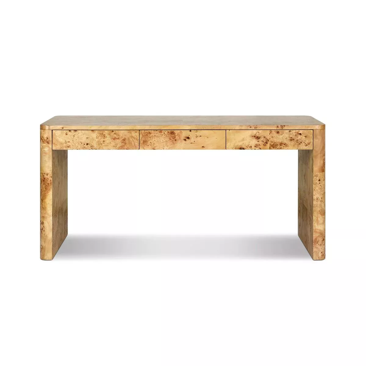 Four Hands Mullins Desk in Natural Mappa Burl