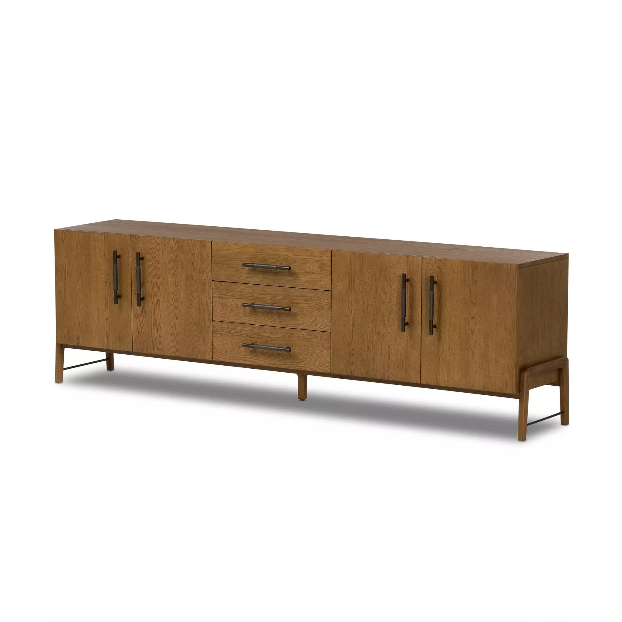 Four Hands Rosedale Media Console in Chaps Ebony