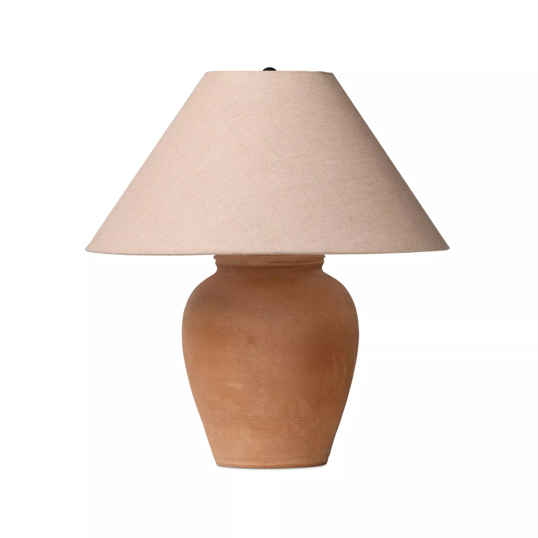 Four Hands Russo Table Lamp in Aged Natural Terracotta