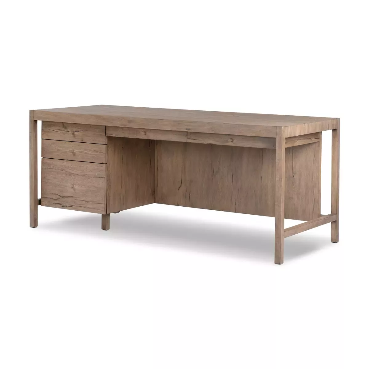 Four Hands Suspension Desk in Rustic Grey Veneer