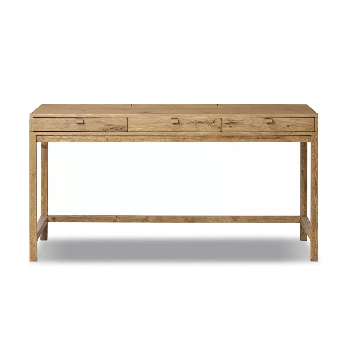 Four Hands Tula Writing Desk in Worn Oak Veneer