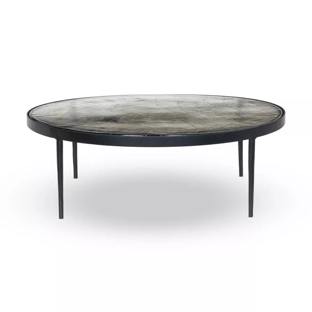 Four Hands Yoko Grand Coffee Table in Clear Cast Glass