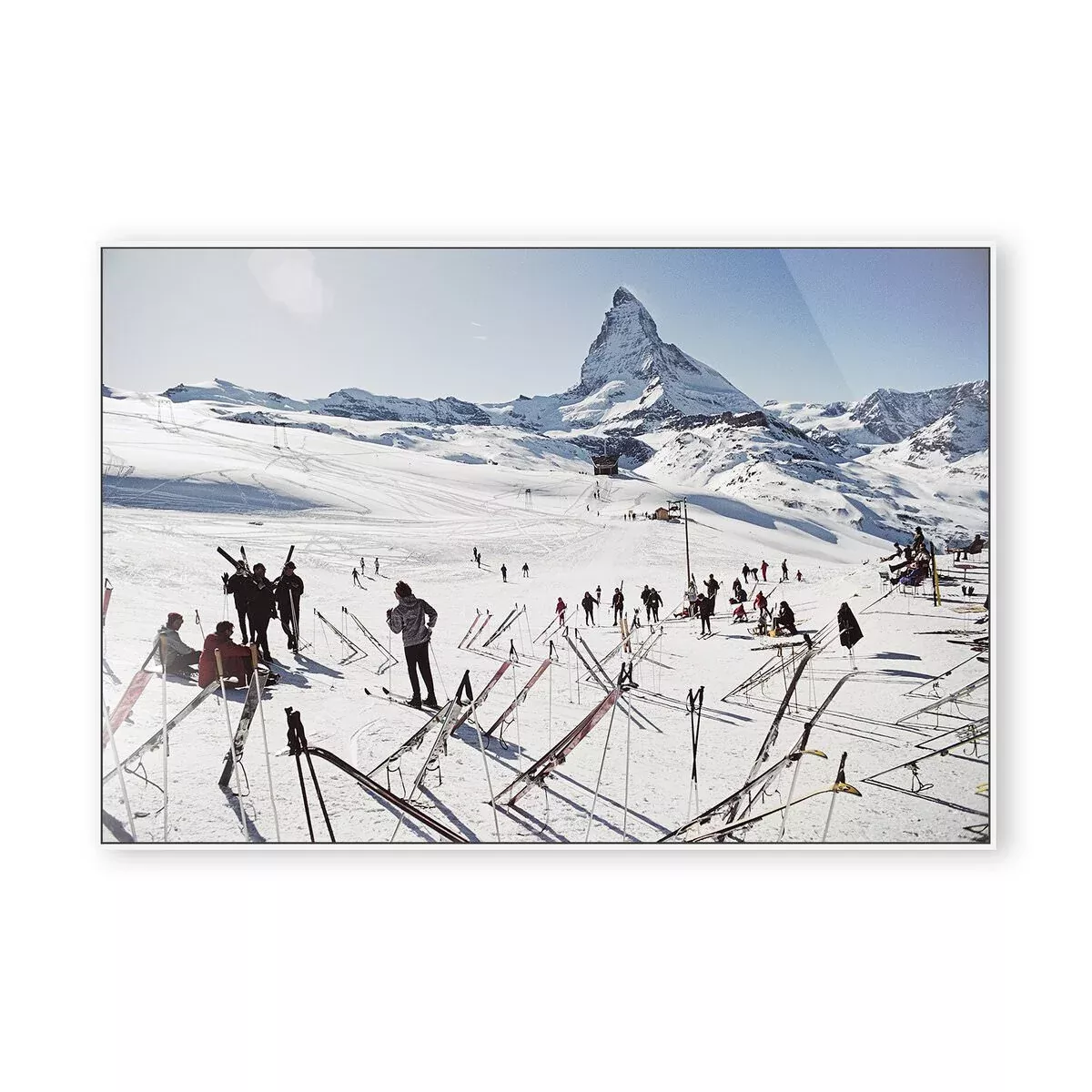 Four Hands "Zermatt Skiing" Print by Slim Aarons