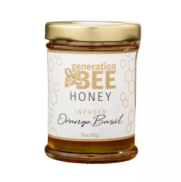 Generation Bee Flavored Honey – Orange Basil – 3oz.