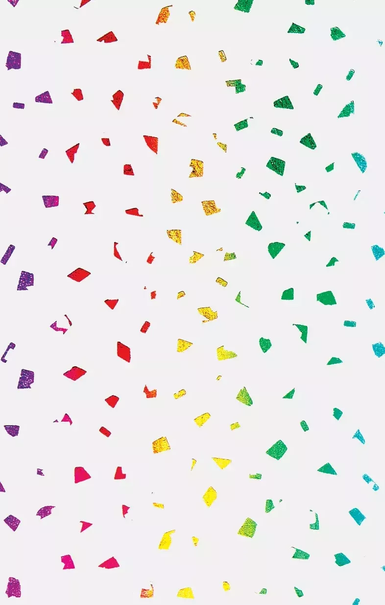 Gift Tissue Paper – 4 Sheets- 20 x 30" – Multi Color Metallic Foil Flecks