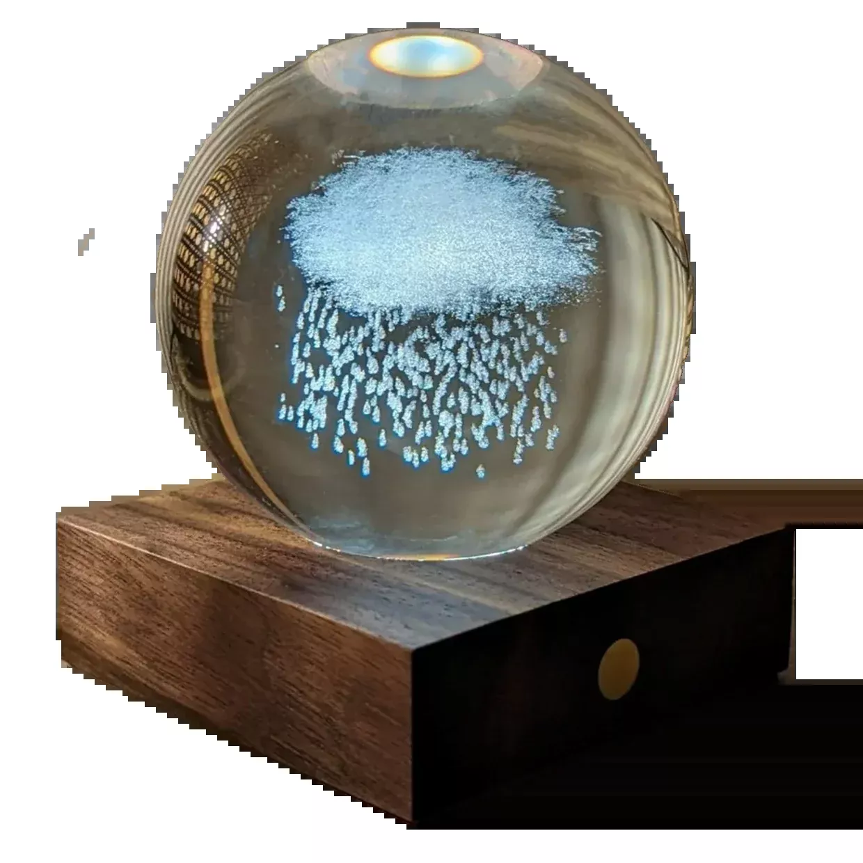 Gingko Designs Amber Crystal Light Paper Weight – Cloud