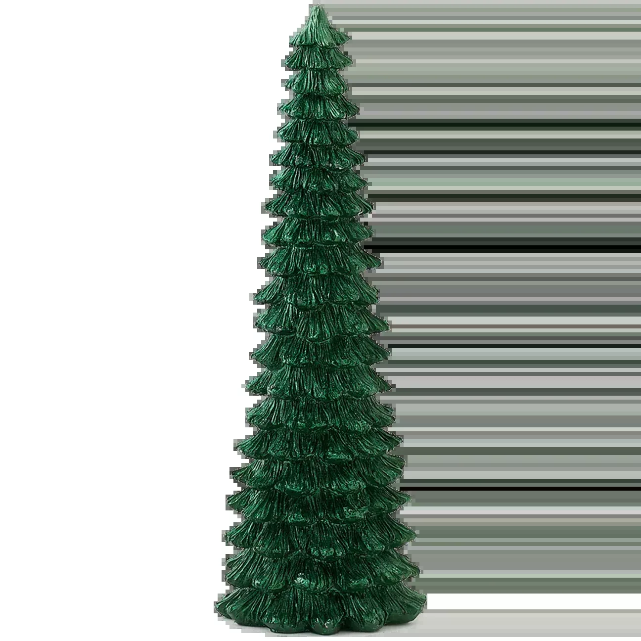 Glistening Green Tree Candle - Large - 11"