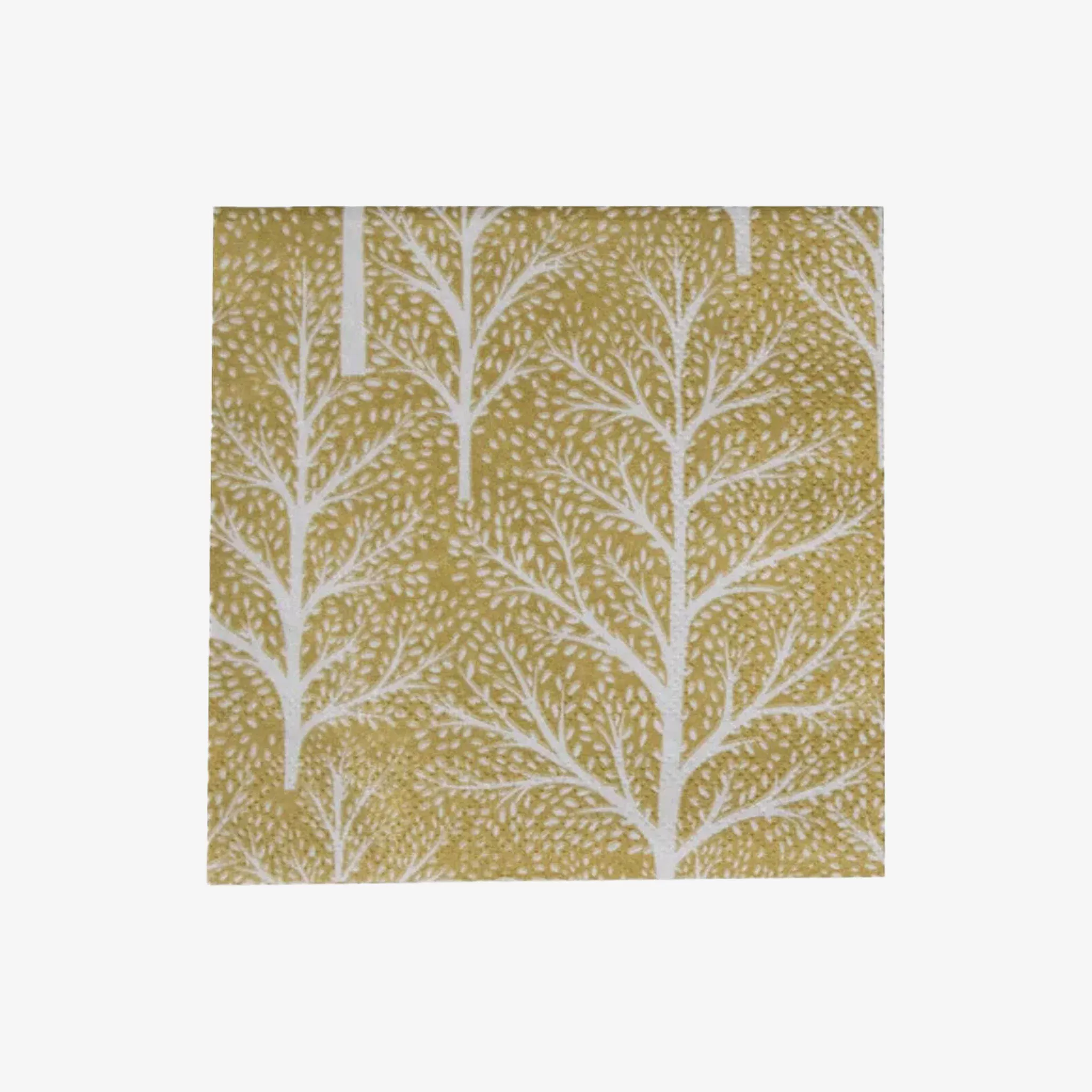 Gold Winter Trees Lunch Napkins