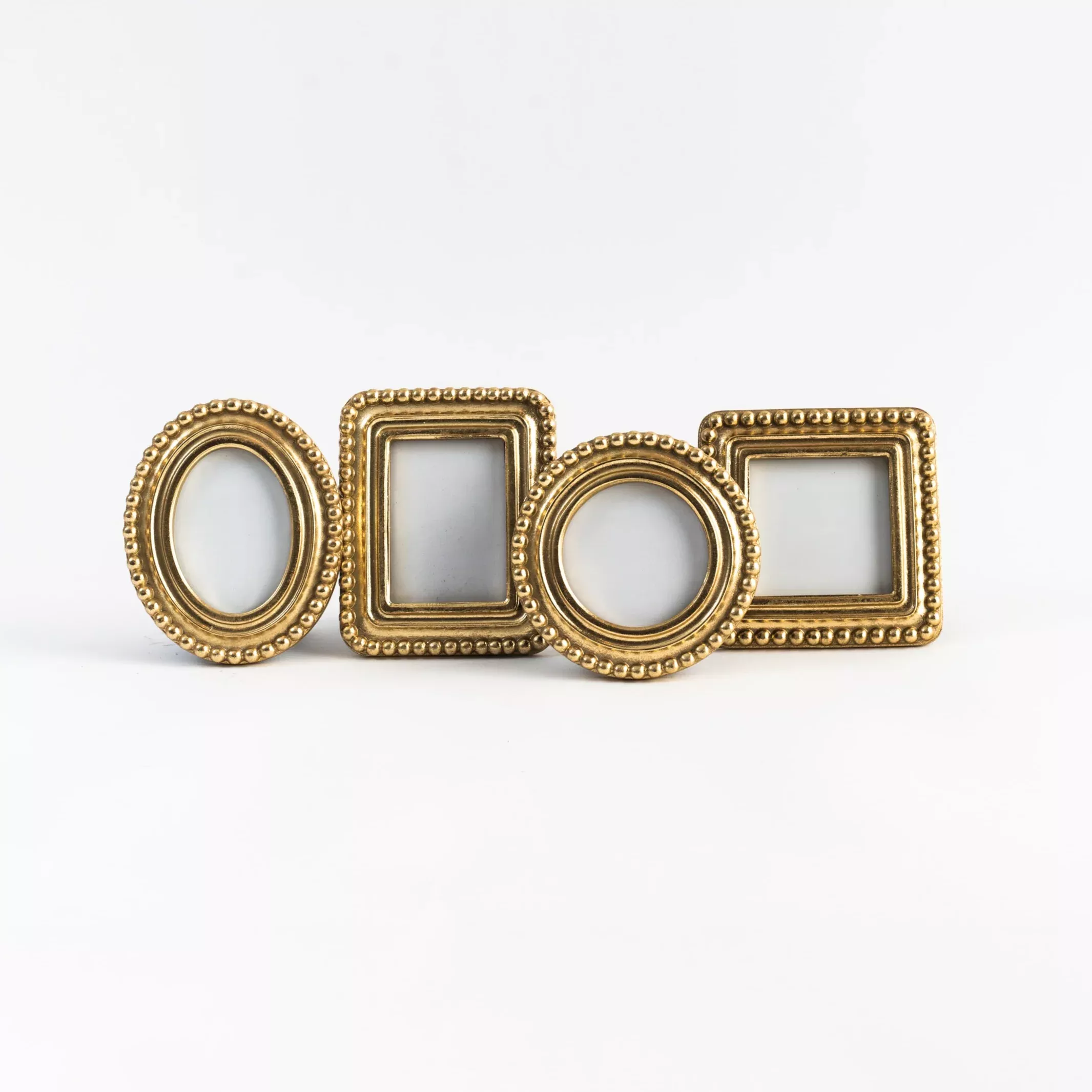 Golden Beaded Picture Frame