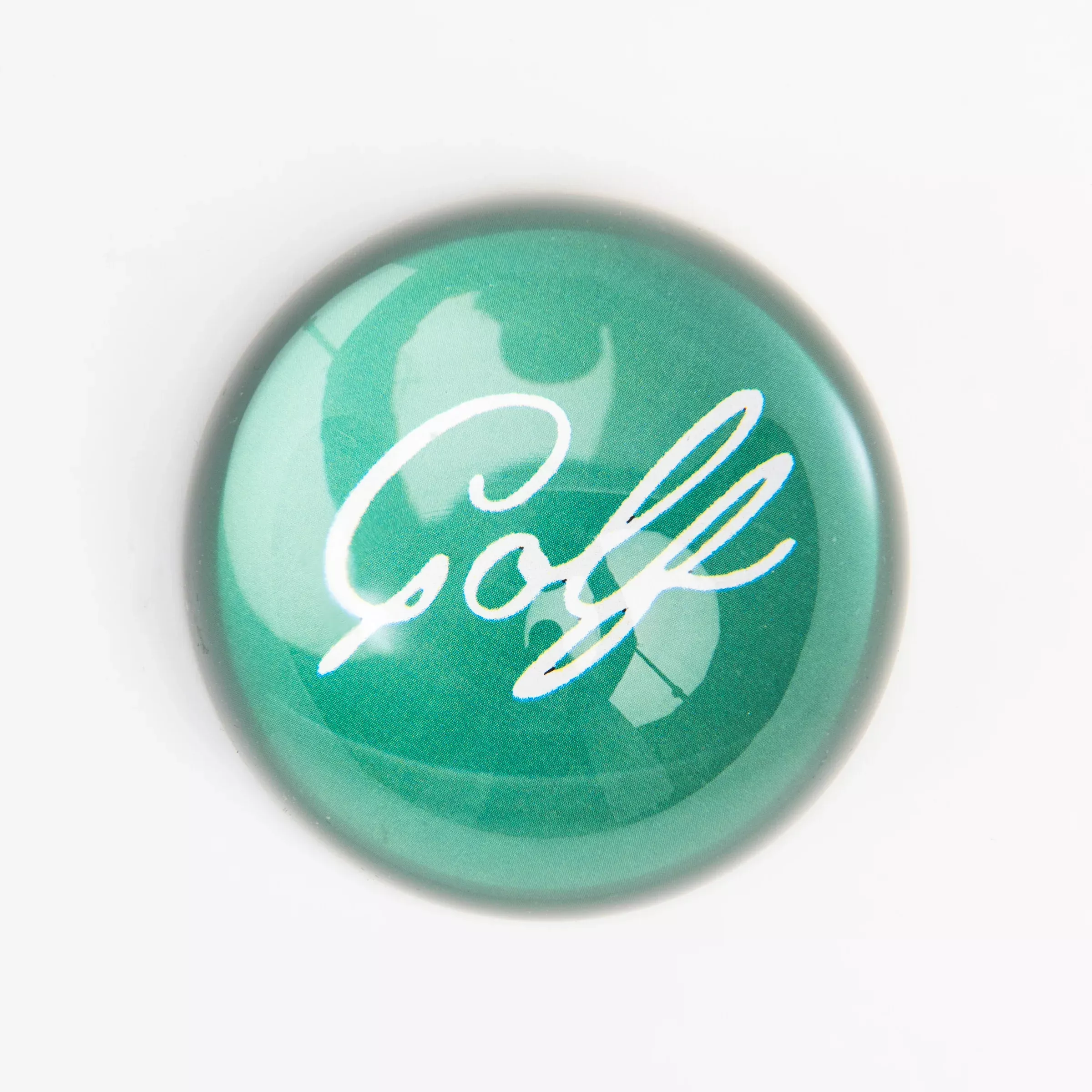 Golf Script Crystal Dome Paperweight