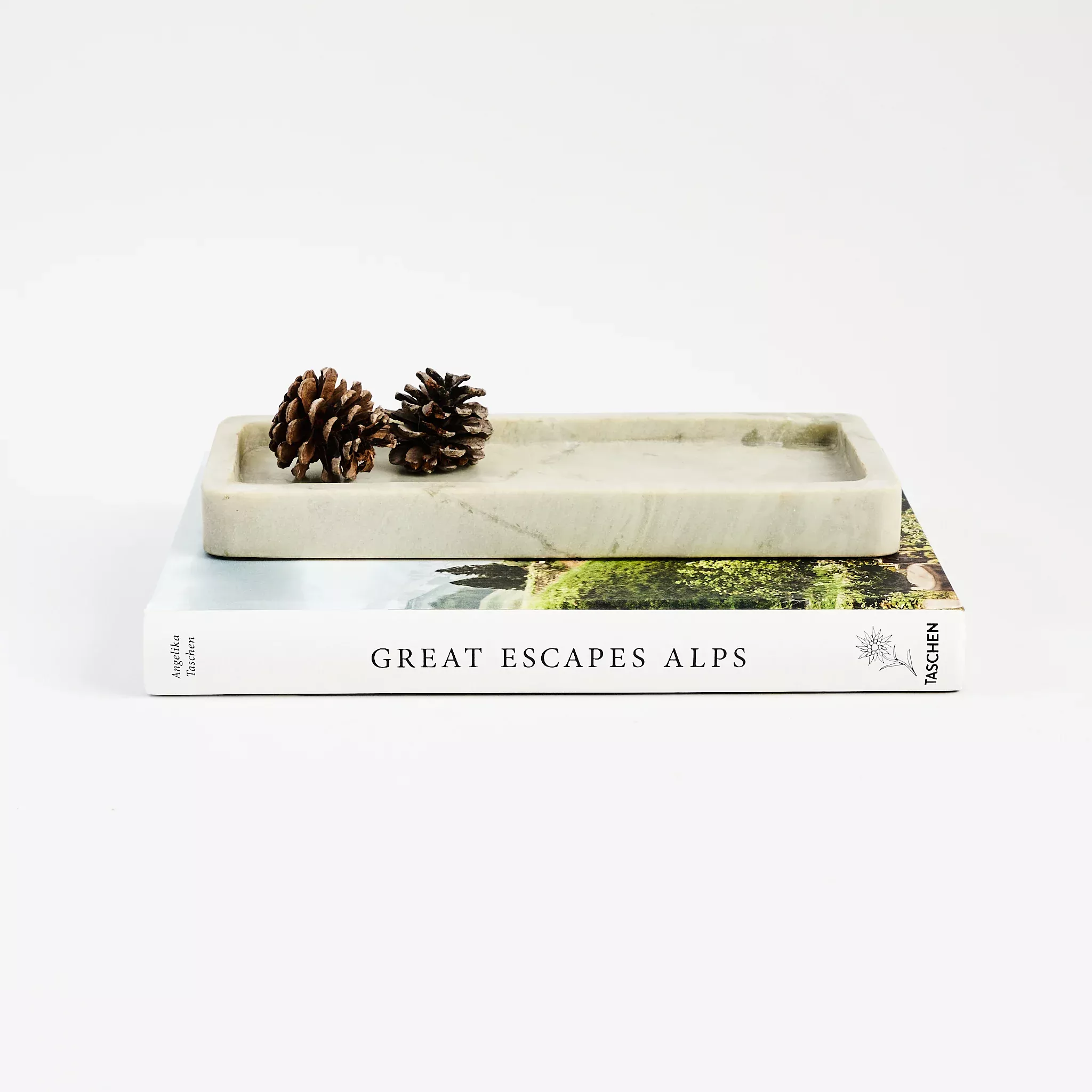 Green Melange Marble Tray