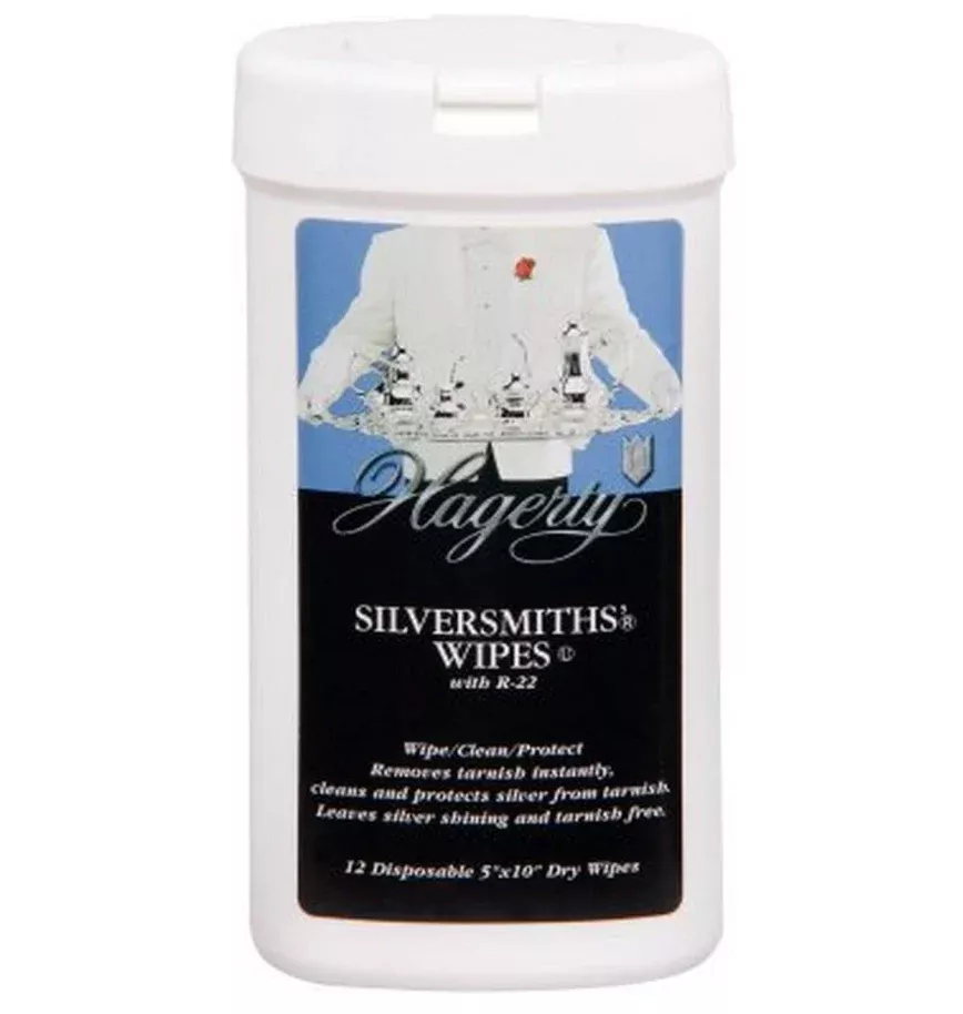 Hagerty Silversmiths' Dry Disposable Wipes – 12 Pack