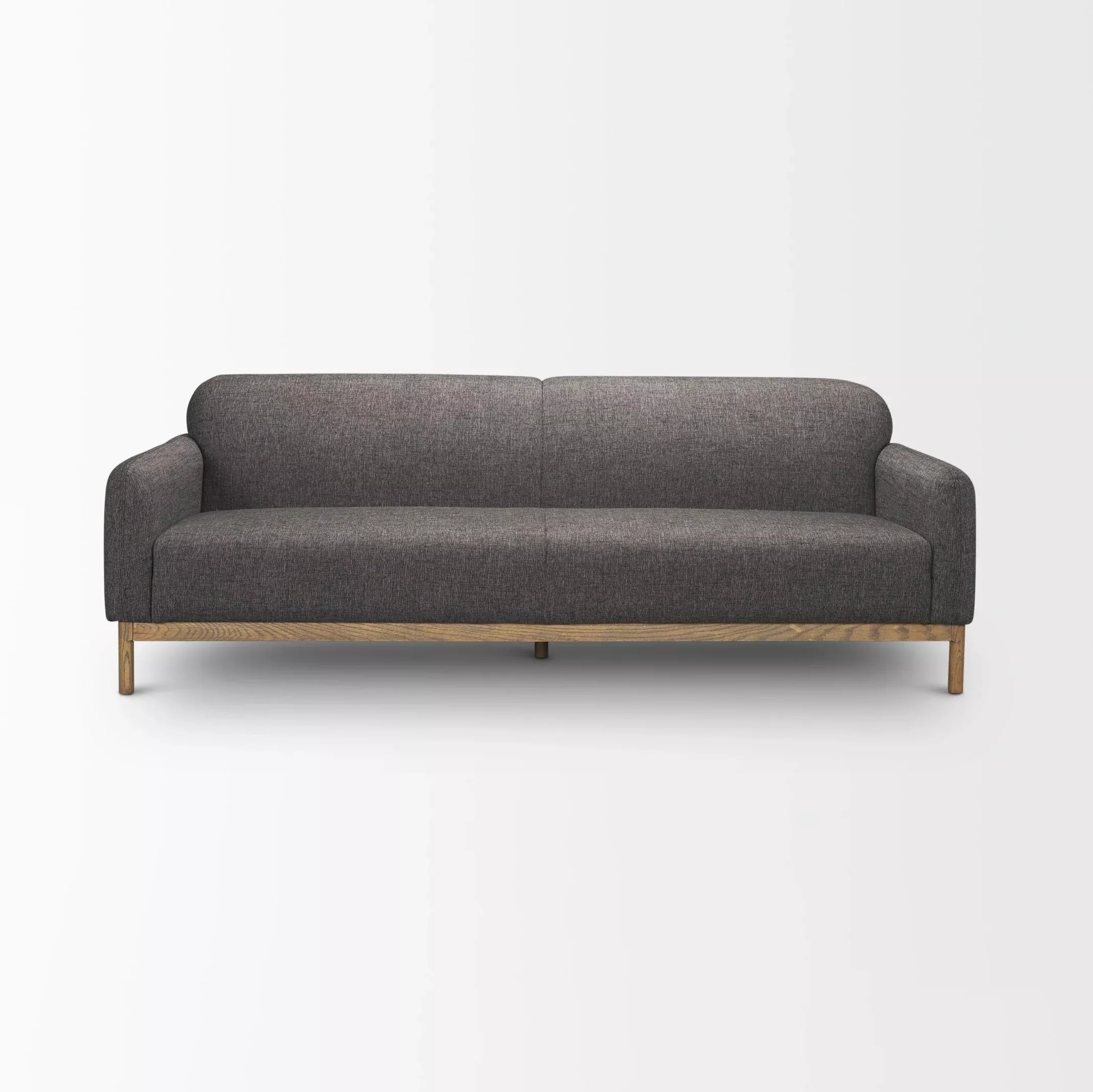 Harper Wood Frame Sofa in Gray