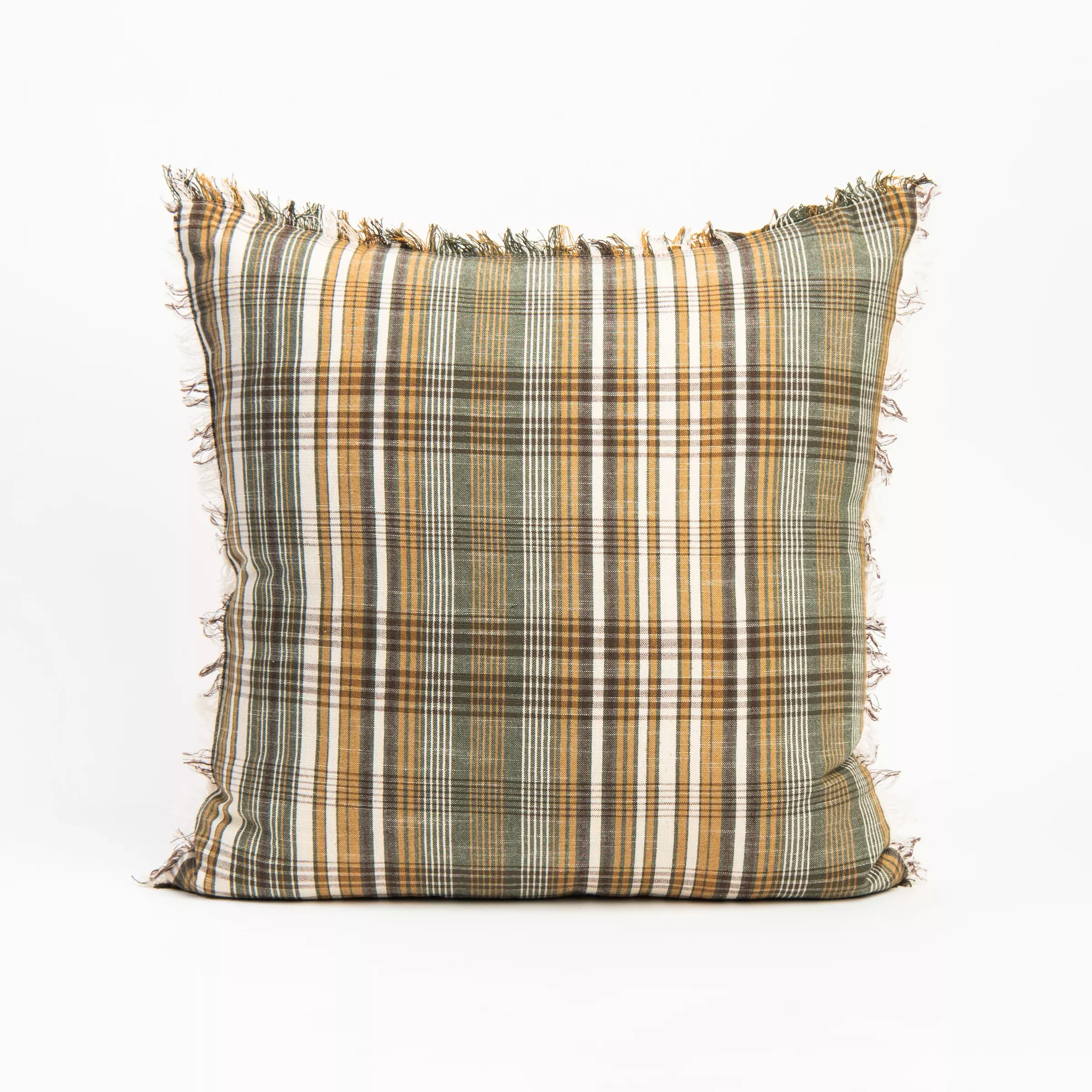 Herbalist Plaid Throw Pillow